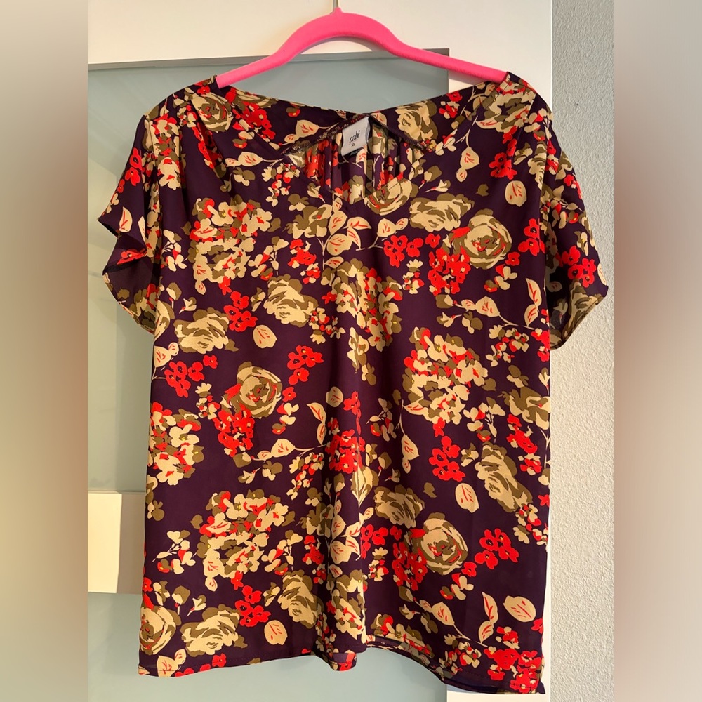 Cabi Fall Floral Top Size XS 4169